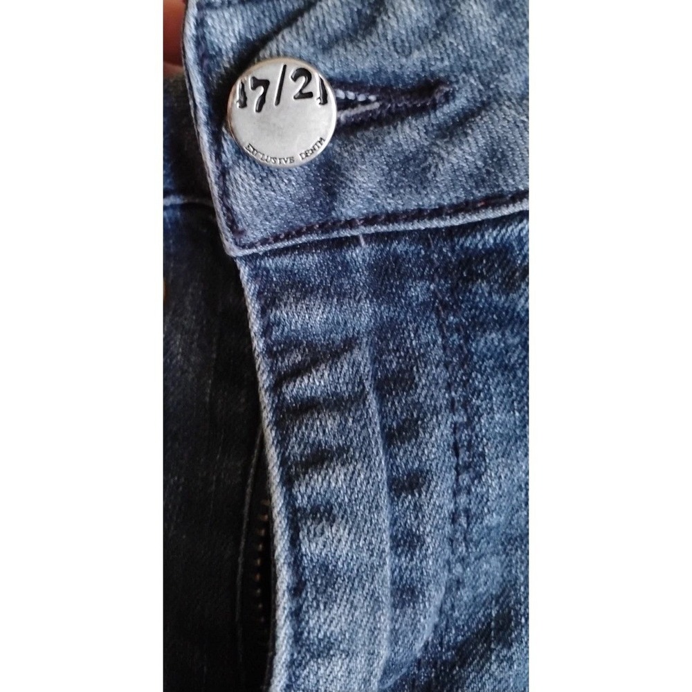 17/21 Exclusive Stretch Blue Mid Rise Straight Leg Denim Jeans Size 8 spring - Picture 2 of 16